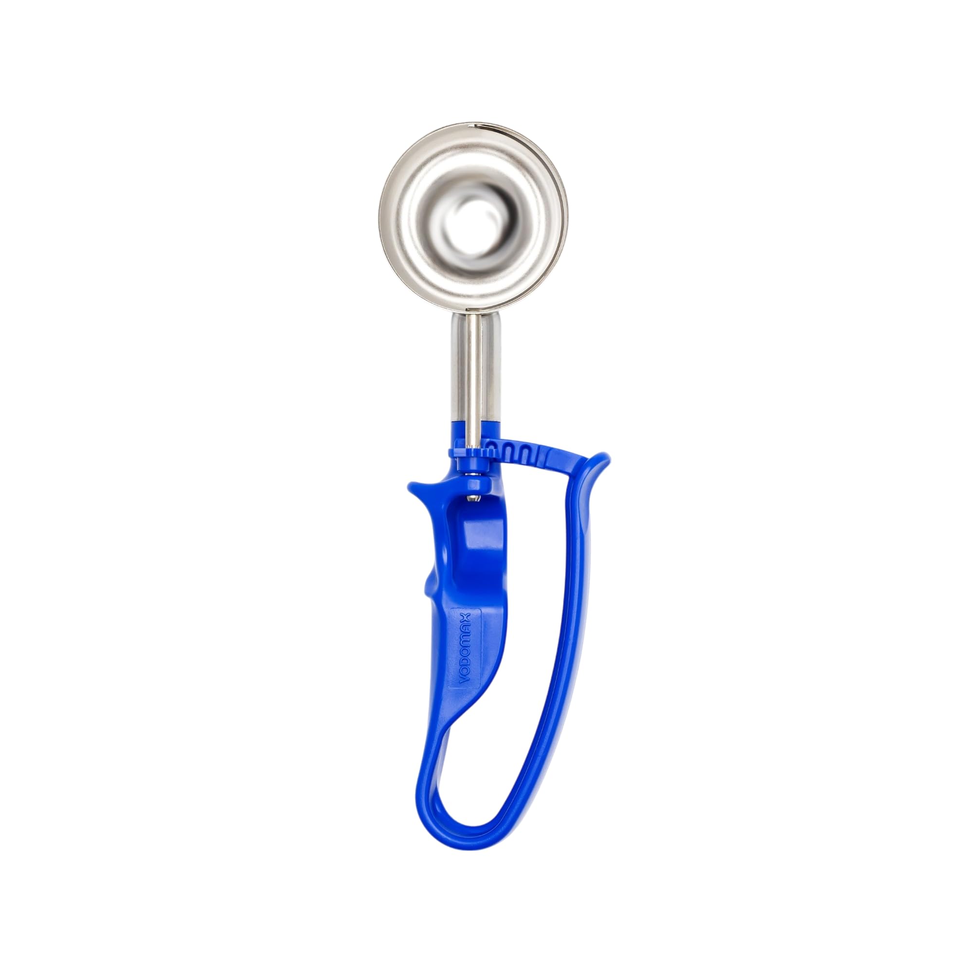 Size 16 Blue (2.07 oz.) VODOMAX Commercial Food Disher, Portioner, Stainless 18-10 (SUS304), Icecream Scooper, Palm-Squeeze, Portion Control, Ice Cream, Gelato Scoop, 2 oz. Disher, Non-Zeroll