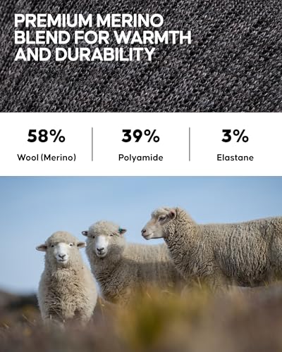 DANISH ENDURANCE Merino Wool Liner Hiking & Walking Socks, Blister Socks, Thermal, Breathable, for Men and Women - 2-Pack4