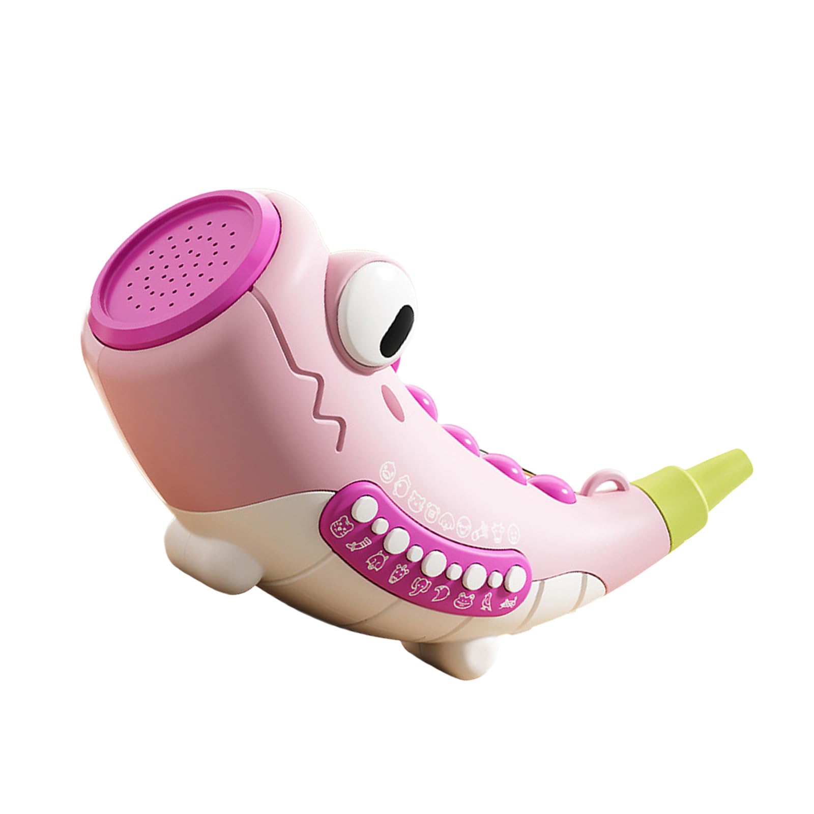Kalttoy B Dinosaur Shape Trumpet Toy For Kids Reathing Exercise Training With Animal Sound Effects Toddler Musical Horn Toy Dinosaur Horn For Kids