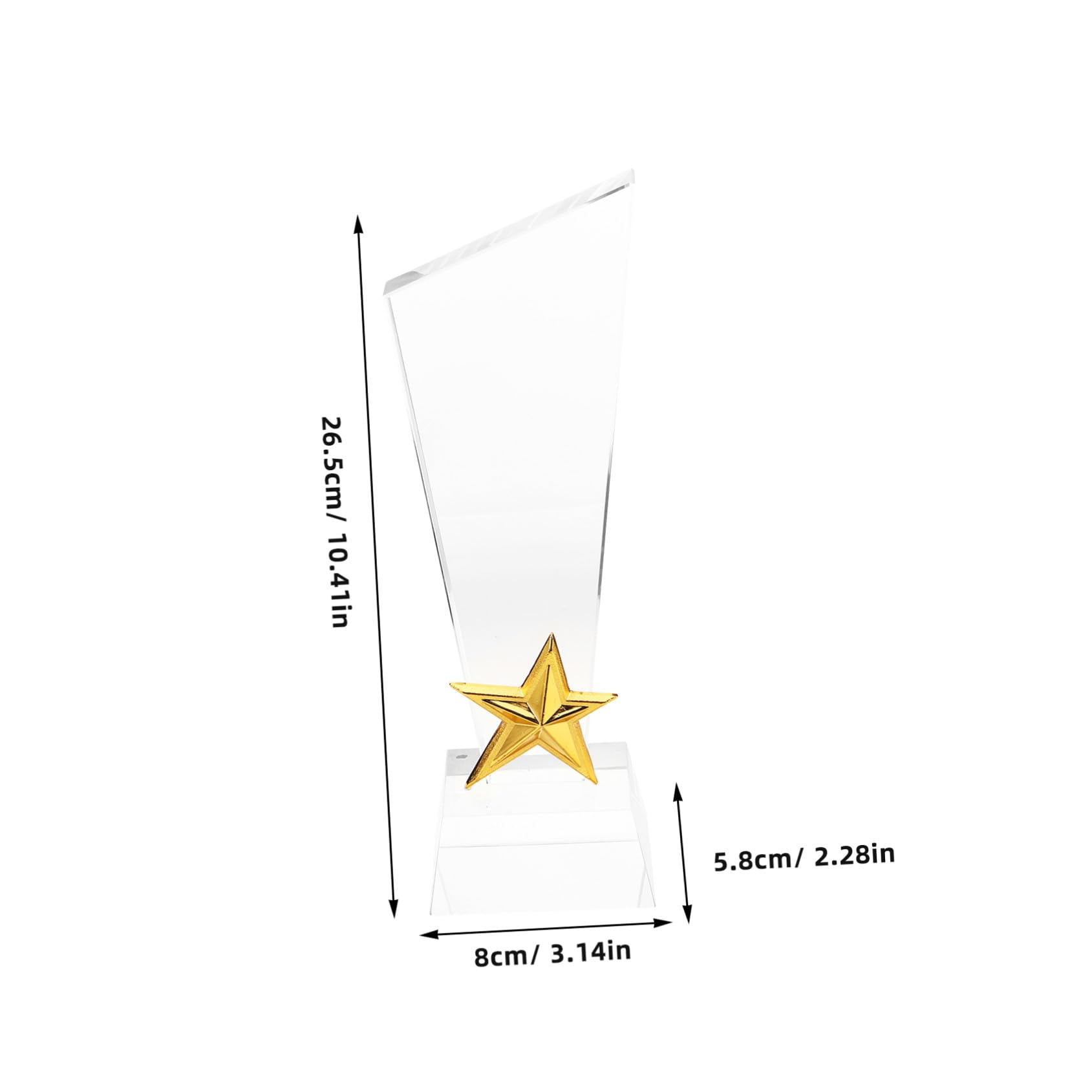 UPKOCH Kristall-trophäe Sterne Auszeichnungspokal für Feier Turnier Zeremonie Vielseitiger Siegerpreis für Schüler Kindergarten Sport und Klassenzimmer