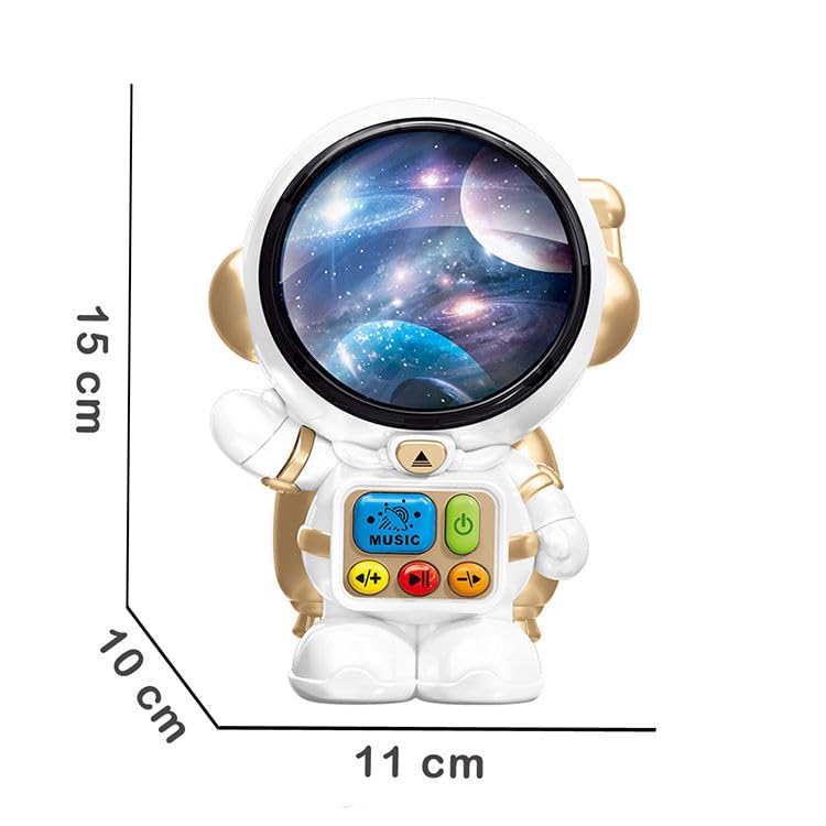 SHAKTISM Space Disc Machine Educational Toy, Astronaut Storytelling Learning with Music, Lights and Game Cards, Plastic Interactive Early Education Toy for Kids Ages 3+ 2