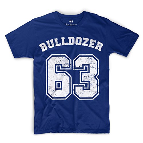 Bud Spencer – Bulldozer 63 – Maglietta con stampa blu royal XL
