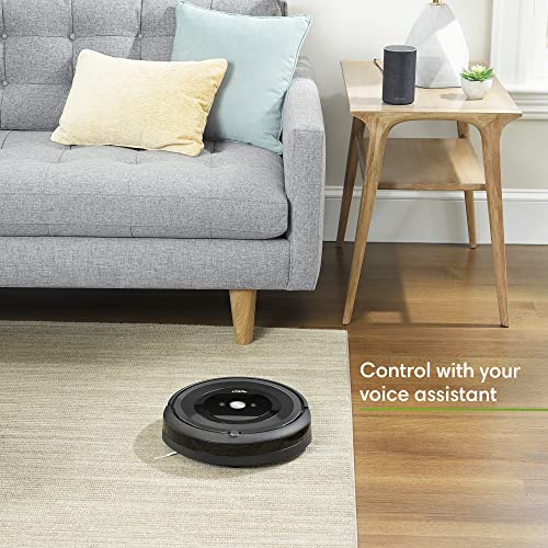 Image of iRobot Roomba E5 (5150) Robot Vacuum - Wi-Fi Connected, Works with Alexa, Ideal for Pet Hair, Carpets, Hard, Self-Charging Robotic Vacuum, Black