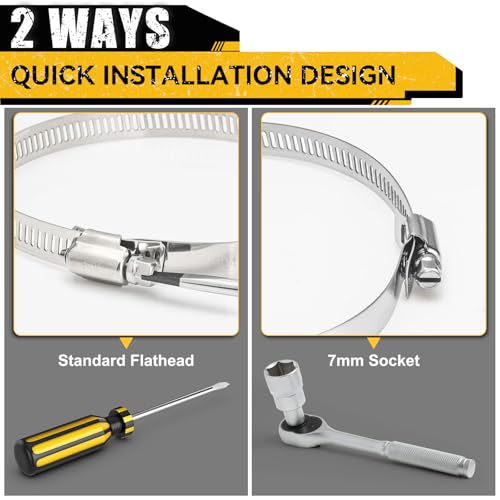 Image of 4 Inches Hose Clamps for Dryer Vent