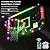 Cofiyard LED Basketball Hoop Outdoor with 44 Inch Shatterproof Backboard, 10FT Height Portable Basketball Hoop Outdoor, Adjustable Basketball Goal System with Extra Sandbag