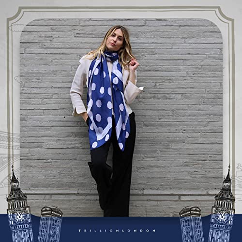 Image of Trillion London Spring Collection | Designer Silk Scarf For Women UK | Lightweight Neck Scarves | Shawl Wraps | Suitable for Daily Life | Smooth & Soft Finish | Gift for Women | Size-180cm x 90cm
