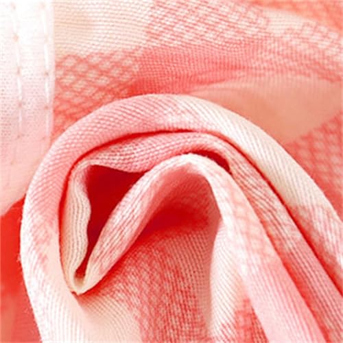 BILIKEYU Girls Cute Summer Outfits Sleeveless Plaid Buttons Down Tank Tops and Elastic Waist Pants 2pcs Sets 02