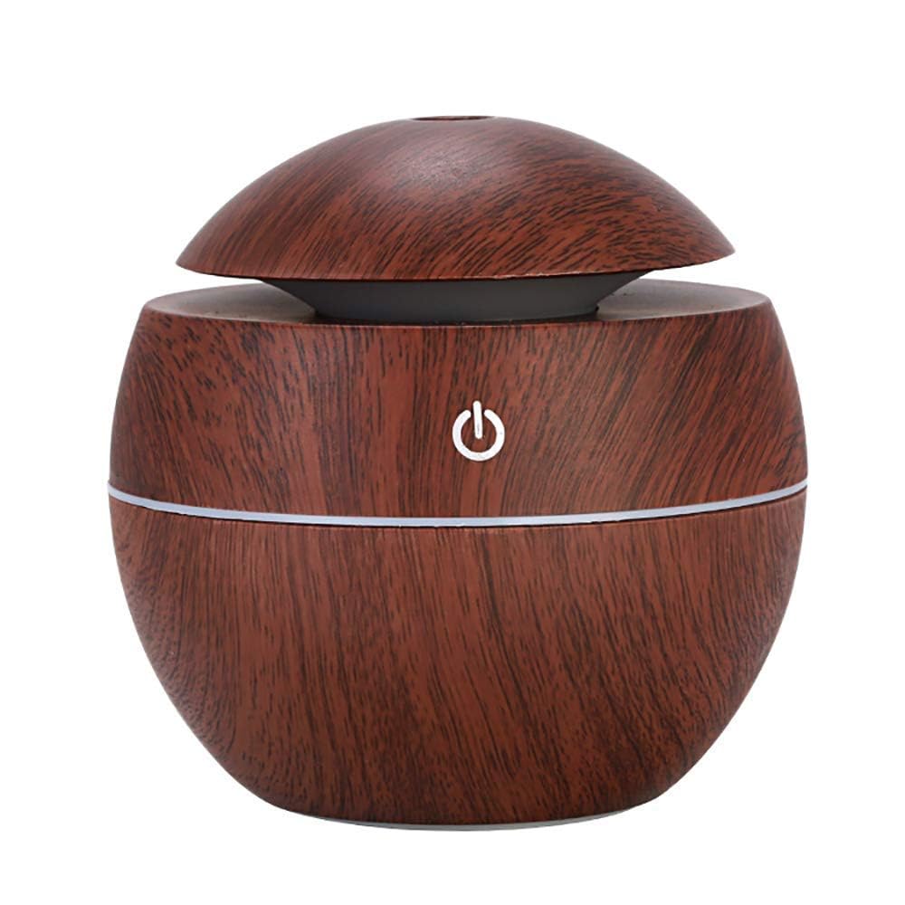 Colorful Wooden Ultrasonic USB Portable Essential Oil Humidifier Aroma Diffuser : 7 multi color lights air Freshener Purifier Cool Mist Bliss for Home, Bedroom, room, Babies, Office, Car-image-30