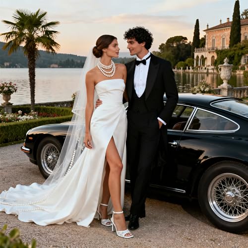 Image of QIY Strappy Heels for Women Heeled Sandals Square Toe Heel Ankle Strap Stiletto Mesh High Heels Dress Shoes