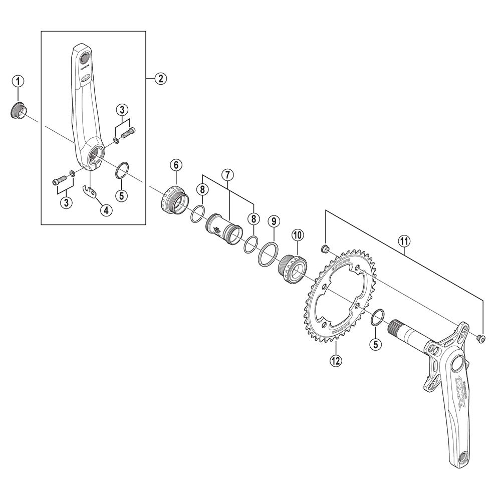 Shimano FC-7800 / M760 ring, czarny