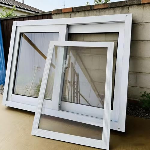 Ventanas correderas de metal para sótano con pantalla extraíble y marco resistente 8