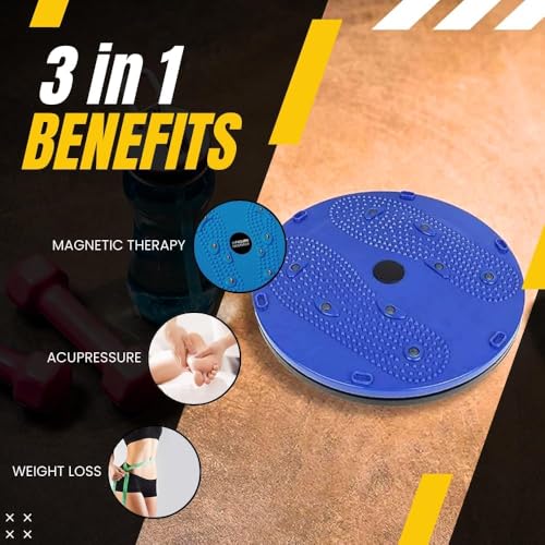Image of PRO365 Tummy Twister & Ab Wheel Roller Combo for Home Gym Fitness | Waist Twister Disc with AB Roller Wheel & Knee Pad | Core Strength, Belly Fat Workout & Full Body Exercise Equipment