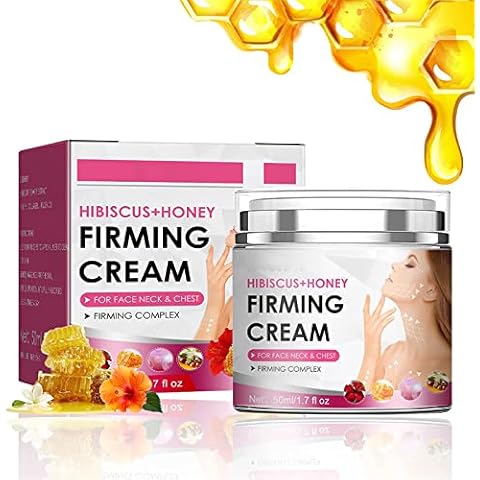 Hibiscus and Honey Firming Cream, Neck Firming Cream, Anti-Wrinkle Cream, Skin Tightening Cream for Face & Body, Cellulite & Moisturize Reduce Face Fine Lines, Double Chin Reduce (1Pcs) Cover