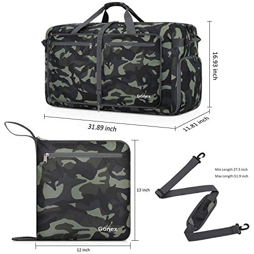 Reviews for Gonex 100L Large Foldable Travel Duffle Bag with Shoes