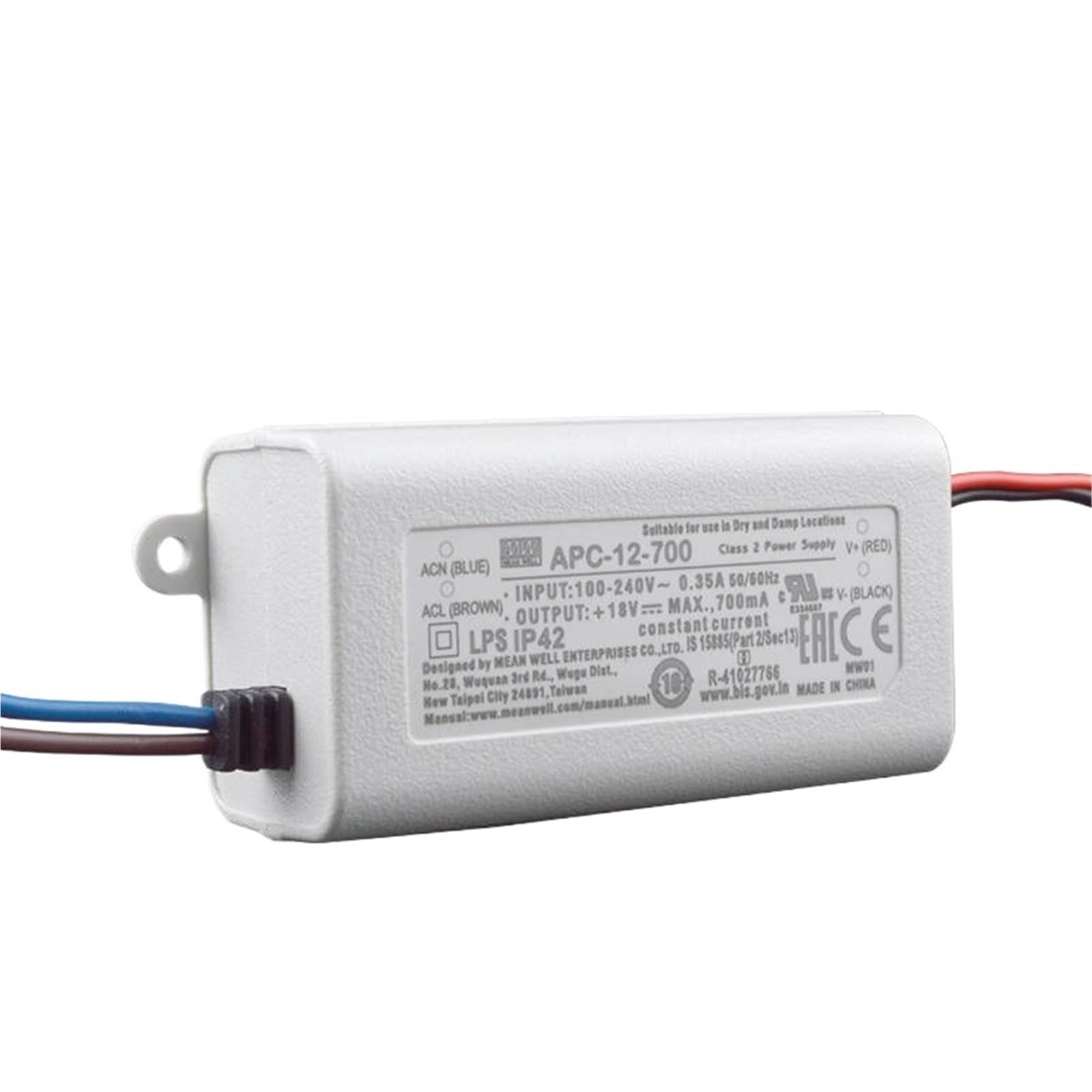 FCARUMIQP APC-12-700 700mA 12.6W Constant Current Single Output Switching Power Supply LED Driver