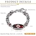JFJEWER Medical Alert Bracelets for Women, Personalized Custom Medical ID Bracelet with Fashion Charm, Keel Chain Medical Bracelets - Red Tag
