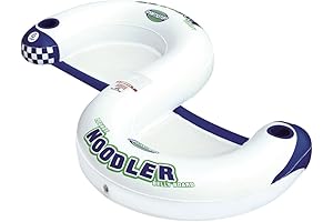 Noodler 1 Inflatable U Seat Pool Float (Red & White)