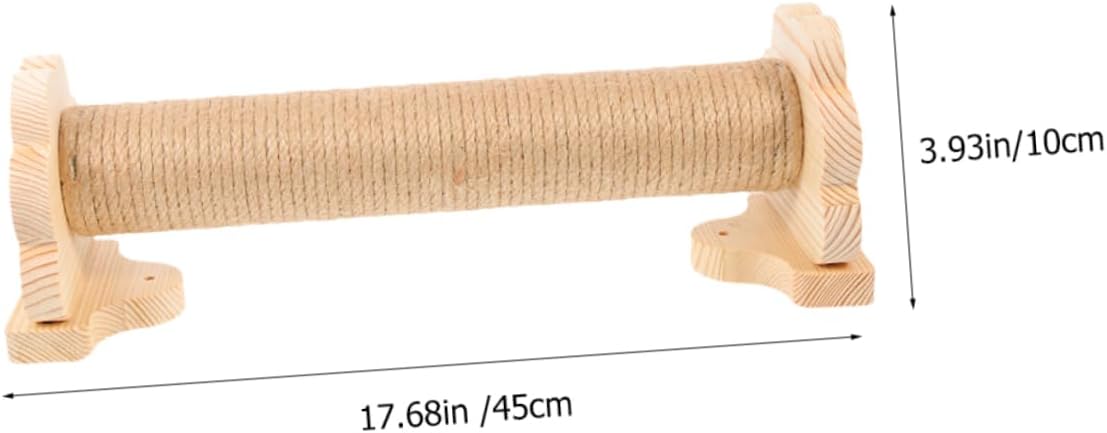 Yardwe Wear-Resistant Cat Scratching Post Adorable Pole for Indoor to Protect Furniture Versatile Mounting Options Fun Playtime for Your Feline Friends
