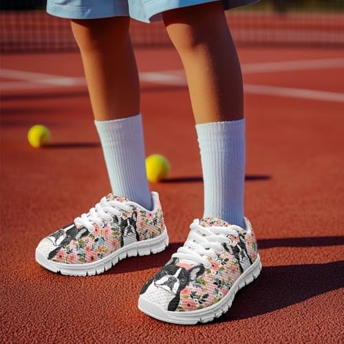 Children's Animals Sneaker Cozy Non-Slip Lace-Up Sport Hiking Shoes for Big Kids Breathable Lightweight Athletic Outdoor Walking Sneaker for Litter Kids US 11-53