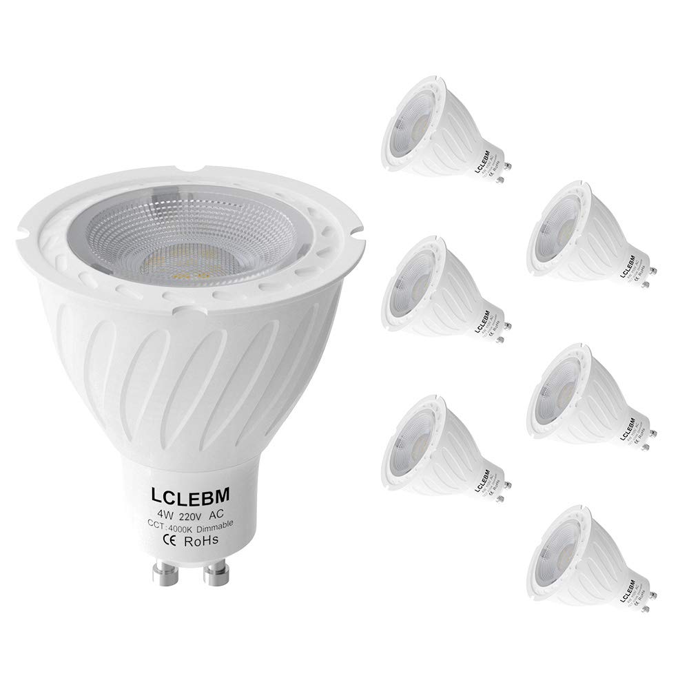 Buy GU10 Led Bulbs 4000K, 4W Dimmable Neutral Light Spotlight Light