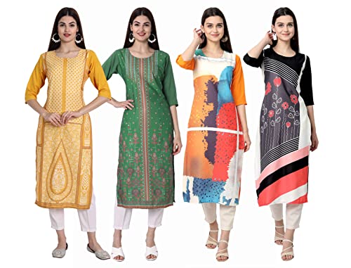 Image of Women's Crepe Straight Kurta
