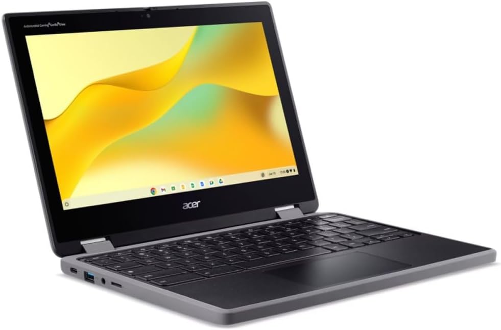 Acer Chromebook Spin 311 R724T R724T-K70P 11.6" Touchscreen Convertible 2 in 1 Chromebook - HD - MediaTek MT8 MT8186TV/AZA - 8 GB - 64 GB Flash Memory - English (US) Keyboard - Black - MediaTek Chip -