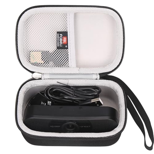 Estuche rígido EVA para cámaras web eMeet y Logitech
