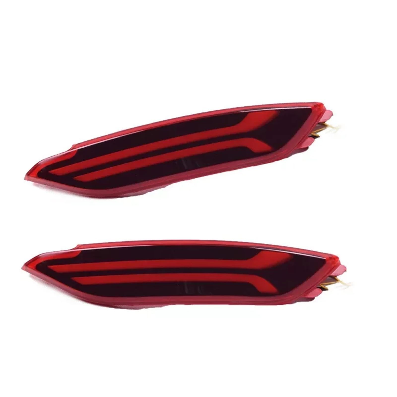 Pasuje do Hyundai Tucson 2015 2016 2017 2018 tylna lampa przeciwmgłowa kierunkowskaz światło hamowania miganie samochodu 2 sztuk samochodów LED światło reflektora(Red 3 Functions)