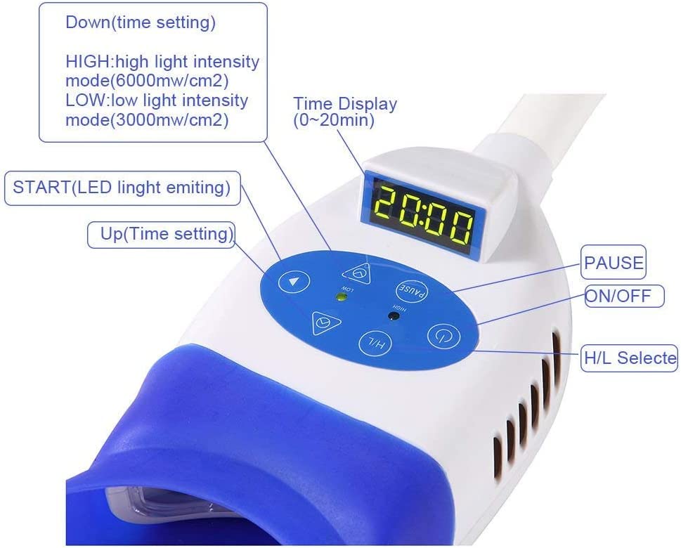 Lampe LED Blanchiment Dentaire YS-TW-F – Lot De 10 Pièces – Pour Usage Esthétique Professionnel