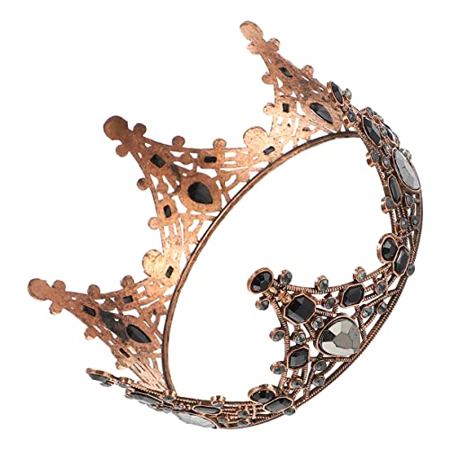 Tiaras barrocas de novia con cristales rojos y joyas artesanales para bodas