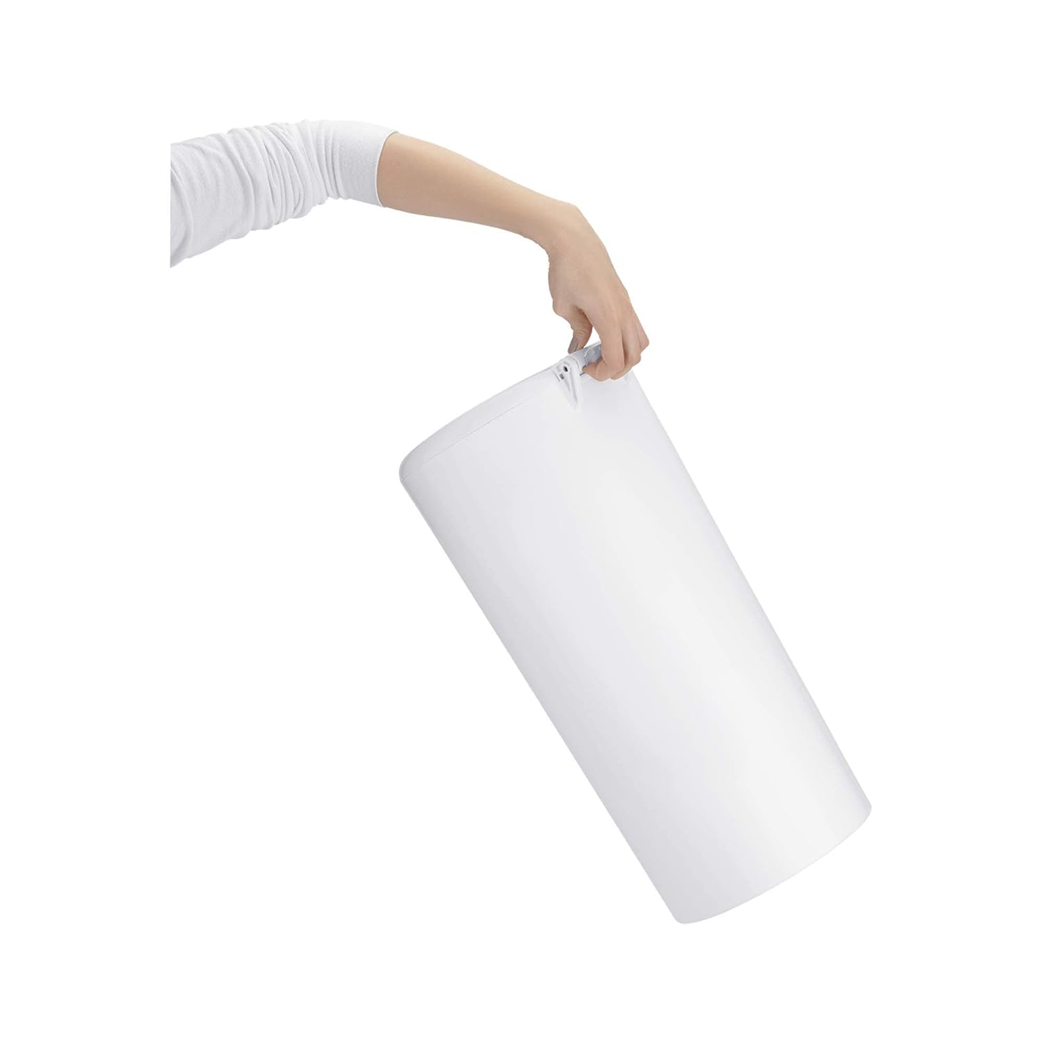 PurePail Classic Diaper Pail – White, Blocks Odors with No Added Fragrance, Holds 20% More Diapers & Generates Less Waste, No Cutting, No Canisters, Includes 1 Pail + 2 Refill Bags + 1 Charcoal Filter : Baby