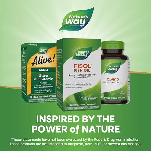 Nature's Way Fisol Fish Oil Softgels, Mega Potency Omega-3s, 180 ct - image 8