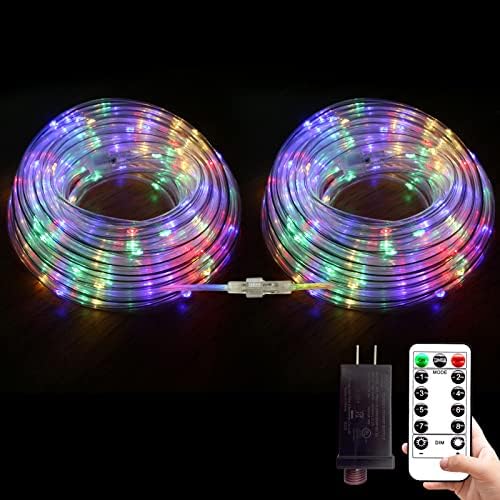 Cattlite LED Rope Lights Outdoor,132Ft 400 LEDs Rope Light,Outdoor Rope Lights Waterproof Connectable for Garden, Patio, Party, Xmas, Holiday Decorations, Multicolor