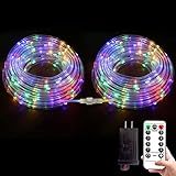 Cattlite LED Rope Lights Outdoor,132Ft 400 LEDs Rope Light,Outdoor Rope Lights Waterproof Connectabl