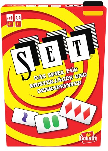Goliath – Set (Deutsche Ausgabe), Kartenspiel ab 6 Jahren, Gesellschaftsspiel für 1-8 Spieler, Geeignet für Jung und Alt, Teste Deine Mustererkennung