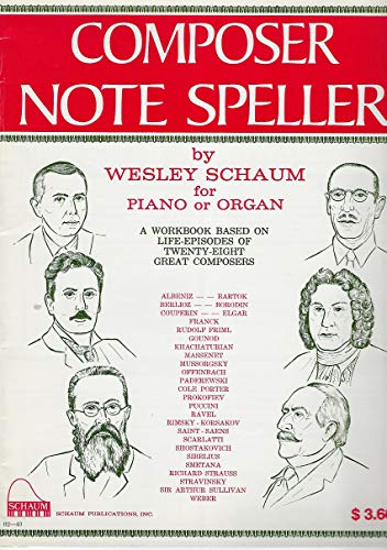Composer Note Speller B0007I220G Book Cover