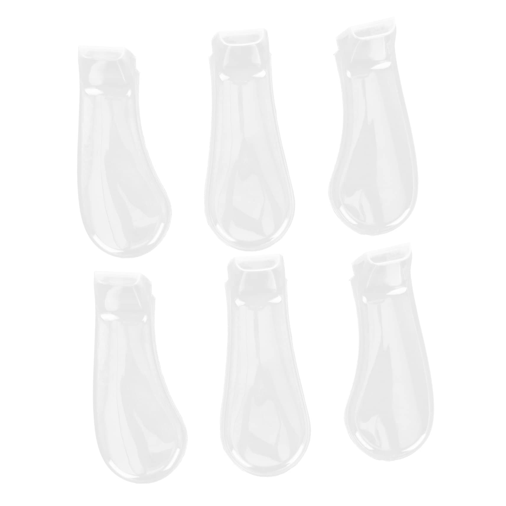 HEMOTON Foot Pedal Protectors for Piano 6 Pc Plastic Piano Pedal Covers Music Instrument Accessory