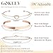 Gokeey Tennis Bracelets for Women Trendy Daint 14K Rose Gold Plated Bangle Cuff Bracelet Forever Love Knot Infinity Bracelet Stackable Cute Cubic Zirconia Link Chain Bracelets Set for Jewelry Gifts