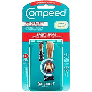 COMPEED Extreme, Ampollas Medianas Con 20% Más Almohadillado, 5 Apósitos Hidrocoloides – Tratamiento de Pies, Cura…