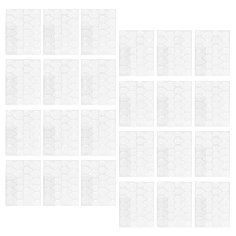 FOMIYES Nail Art Supplies Glue Stickers Double-sided Adhesive for Press Nails 40 Sheets