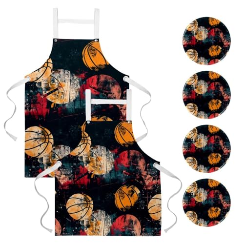 Tablier de cuisine résistant aux taches pour serveuse et entretien lot de 2