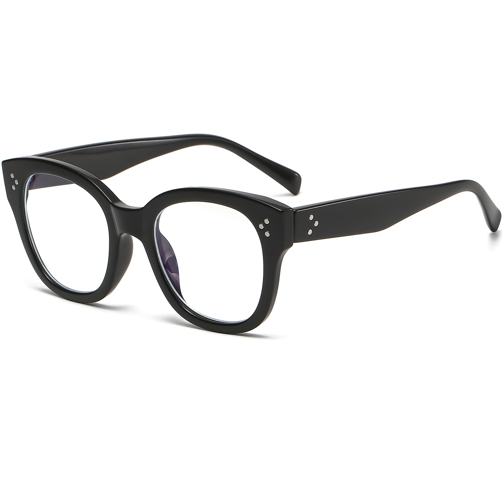 AIEYEZO Blue Light Blocking Glasses for Women Butterfly Frame Men Anti Eyestrain Computer Reading/Gaming/TV/Phones Eyeglasses