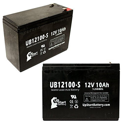 2X 12V 10Ah UB12100-S Battery for S500, S350, Stealth 1000
