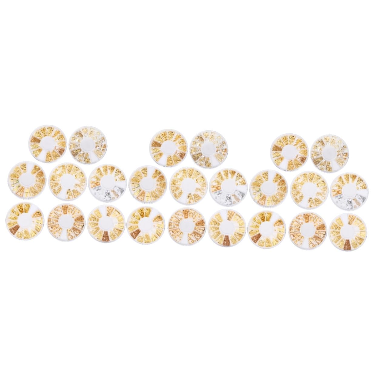 3 Set Decorazioni Per Unghie Con Nail Art Brillanti E Colorati Per Creazioni Diy E Manicure 8 Scatole*3
