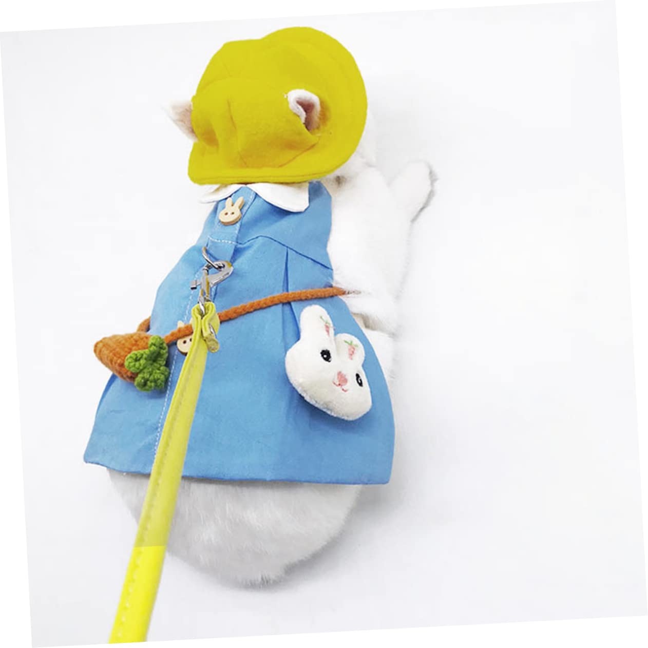 Housoutil 2sets Costumi Per Coniglietto Con Pettorina e Guinzaglio Abbigliamento Per Animali Domestici Adatto Per Festa e Uso Quotidiano Design Unico e Comodo Per Passeggiate All Aperto