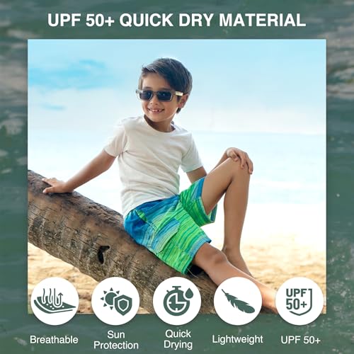 Image of Kanu Surf Boys' Avalon Quick Dry UPF 50+ Beach Swim Trunk
