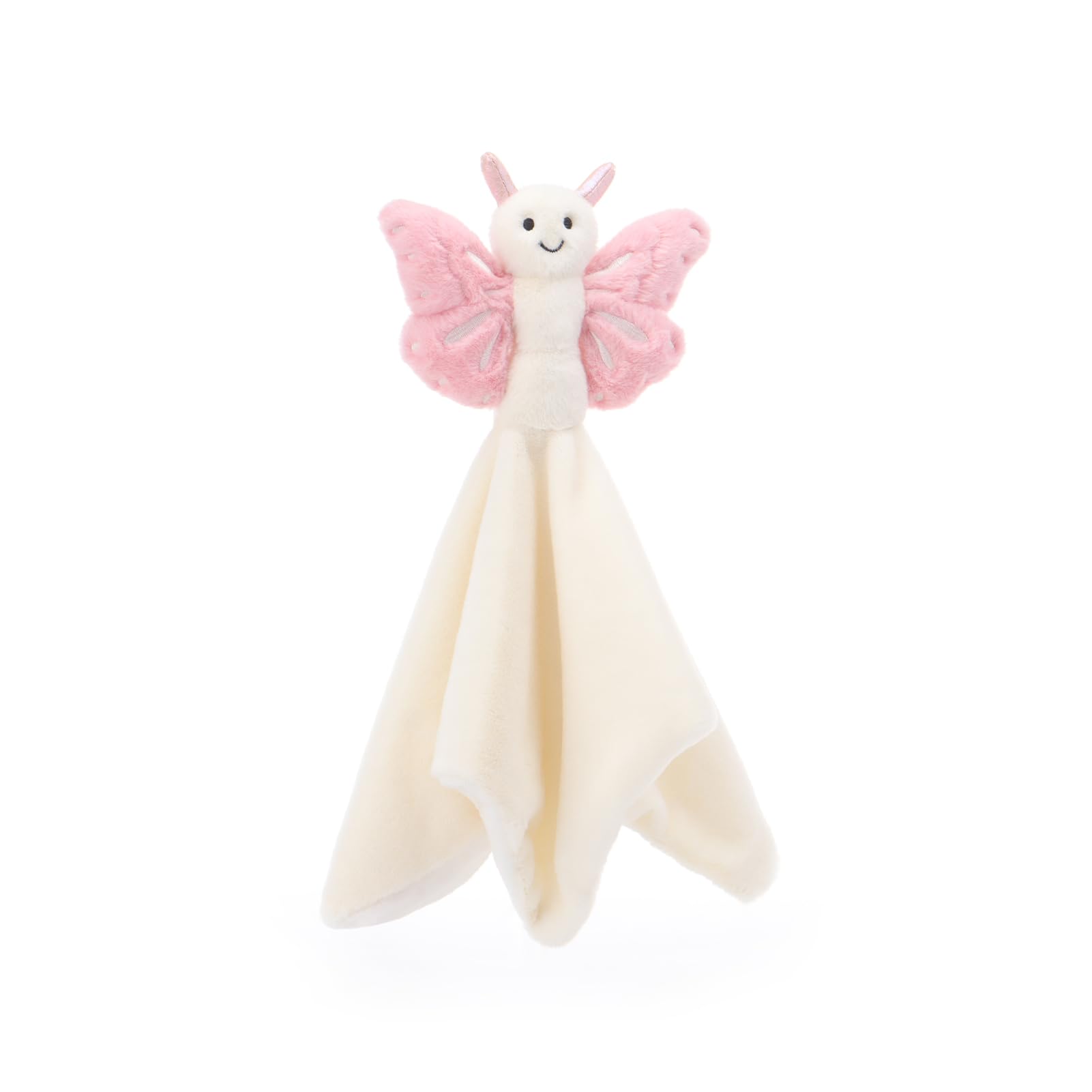 Apricot Lamb Pink Butterfly Cute Comforter Soft Loveys for Baby Boy and Girl Security Blanket for Babies Infant and Toddlers, Pink - Image 2