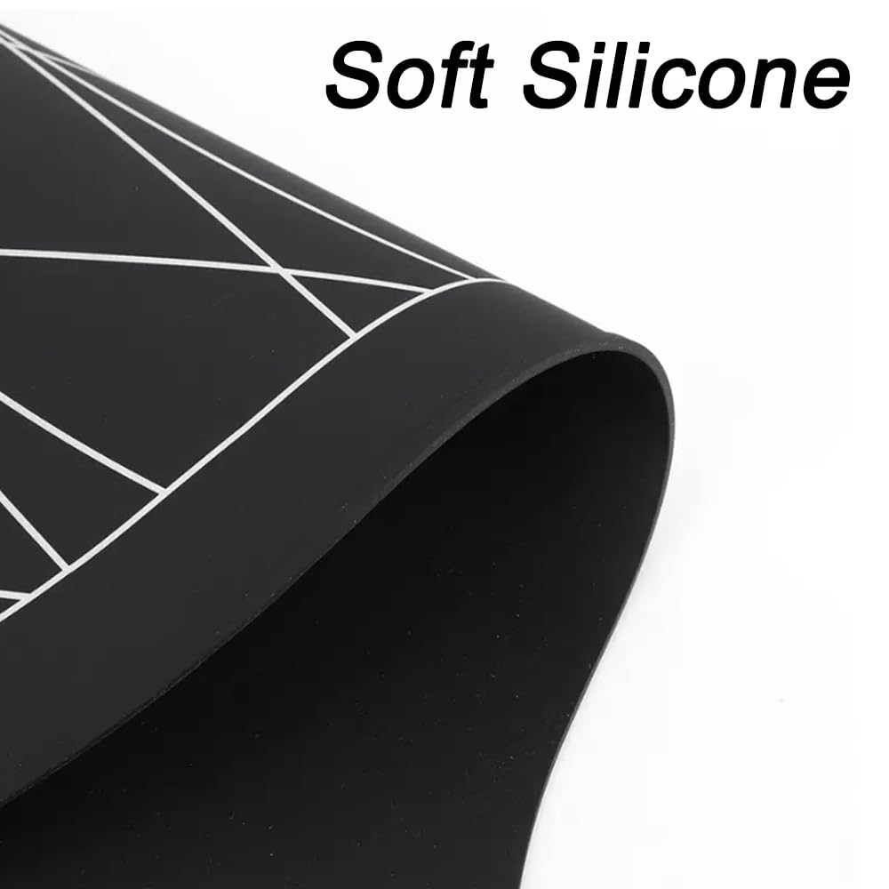 Capa de silicona para cortar el cabello impermeable profesional protector de cuello gris