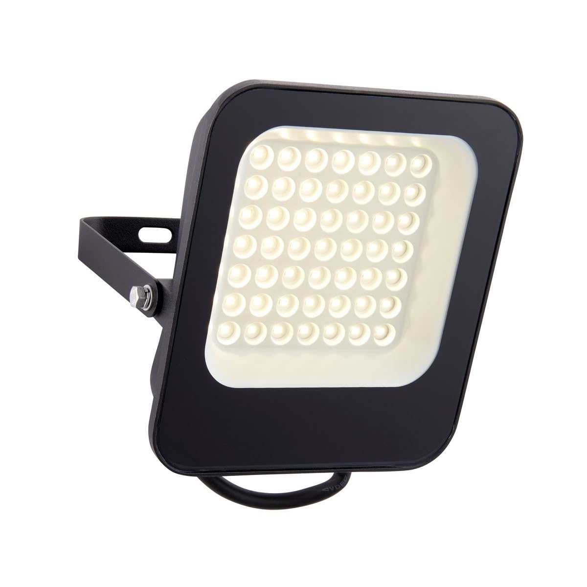 Outdoor Light Black Guard 30w LED Floodlight IP65 2700lm 4000K Cool White Saxby
