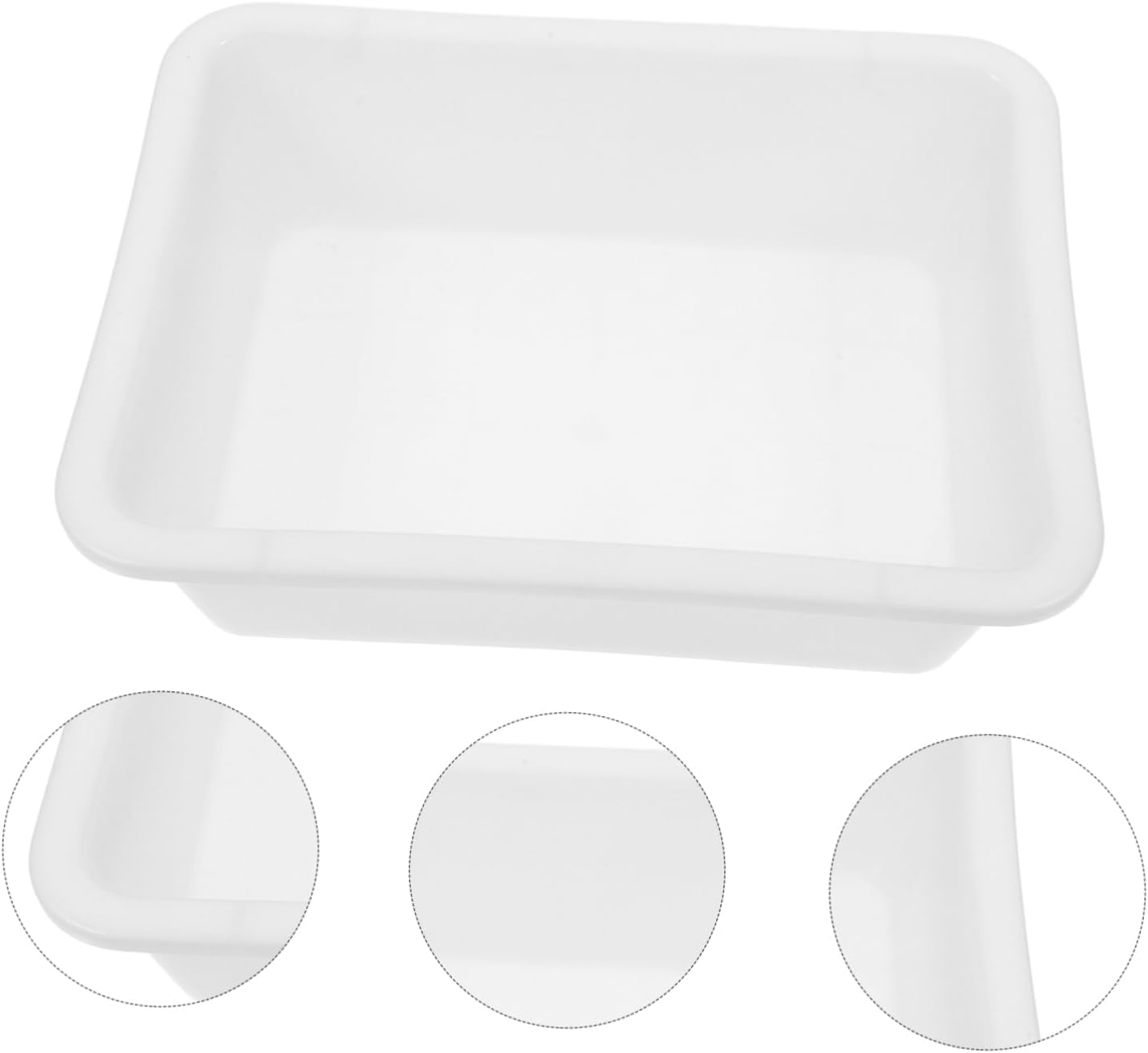Chemical Resistant Tray Laboratory Storage Tray Deep Experiment Leak-Proof Plastic for Acid and Alkali Reagents 9.44 X 6.69 X 2.55 in Lab Supply Organizer